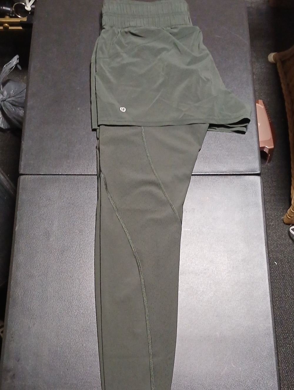 lululemon athletica Olive Green Skirted Leggings